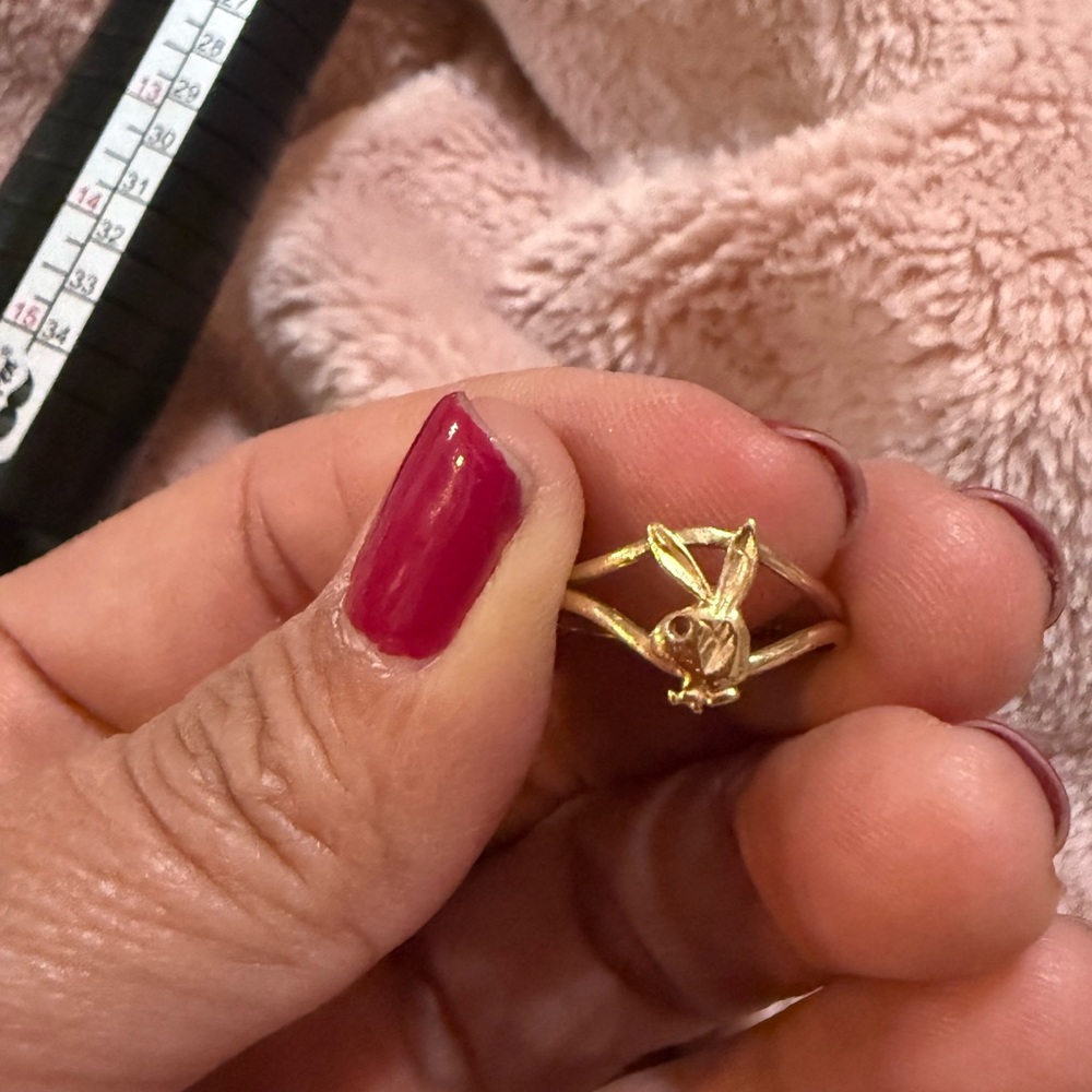 Gold Playboy Bunny Ring/rare find!